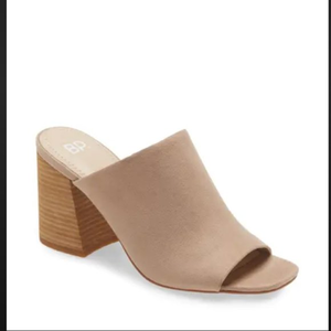 NWOT BP Callum Open Toe Mule in Beige Taupe‎ (8)